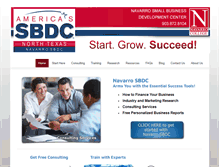 Tablet Screenshot of navarrocollegesbdc.org